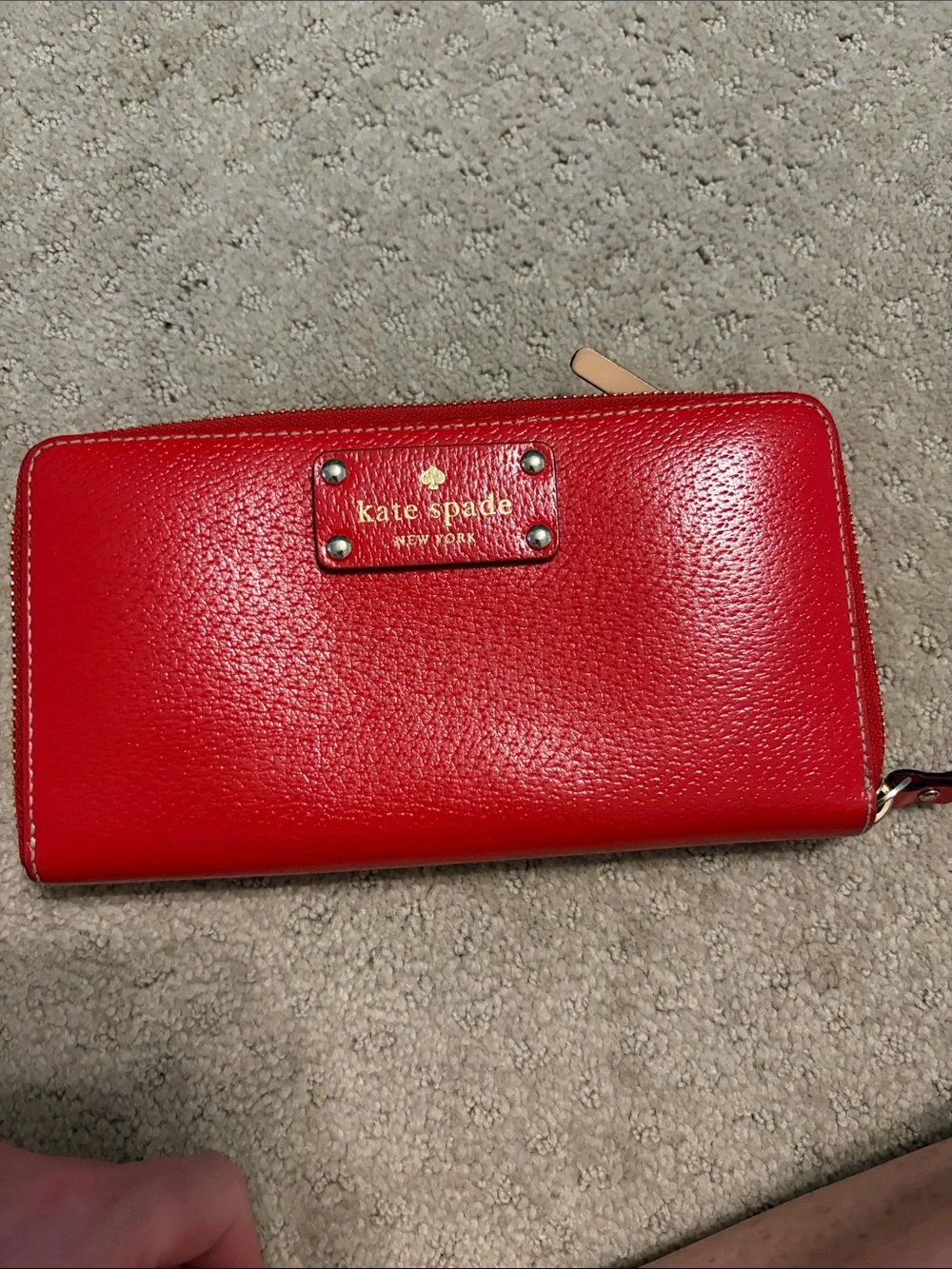 kate spade bright red